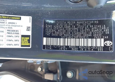 2024 Toyota Corolla Se z USA, uszkodzony, nr VIN 5YFS4MCE2RP183013